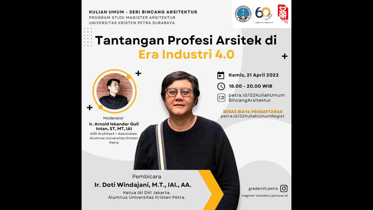 Tantangan Profesi Arsitektur di Era Industri 4.0 - Seri Bincang Arsitektur