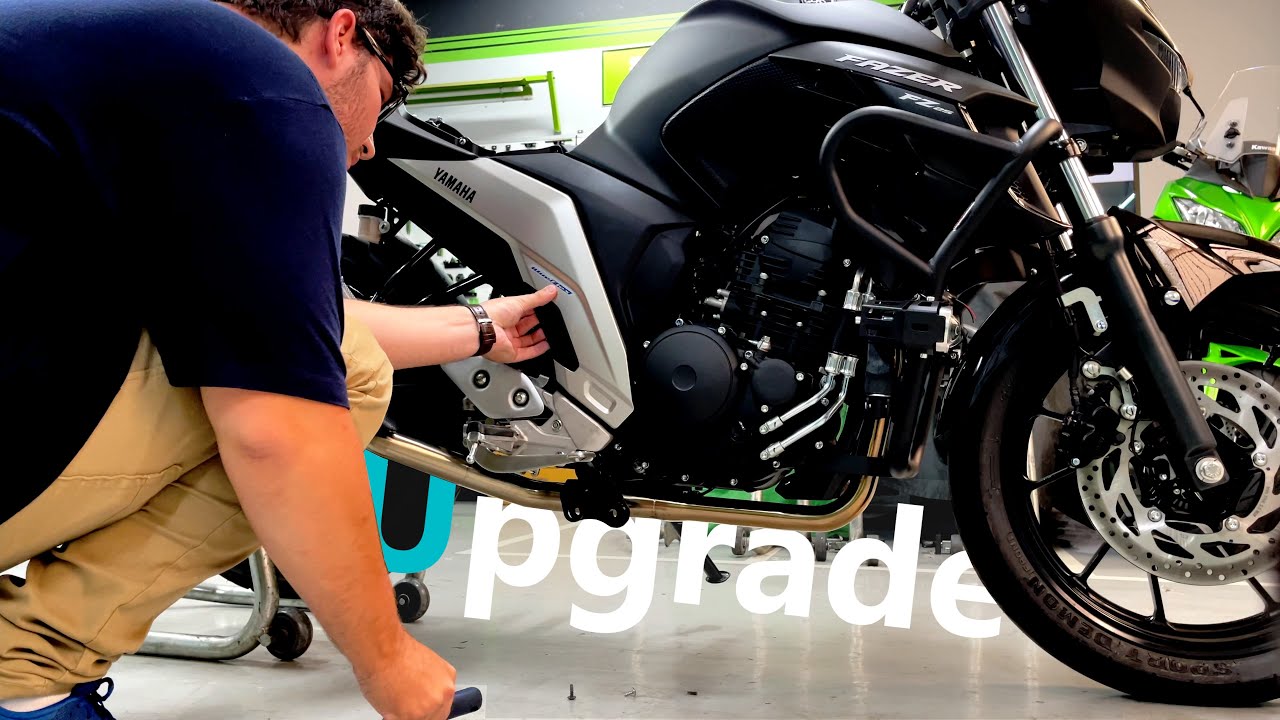 Instalando Novas Carenagens e Filtro de Ar Esportivo na Yamaha Fazer FZ25 (Fazer 250) 2023!