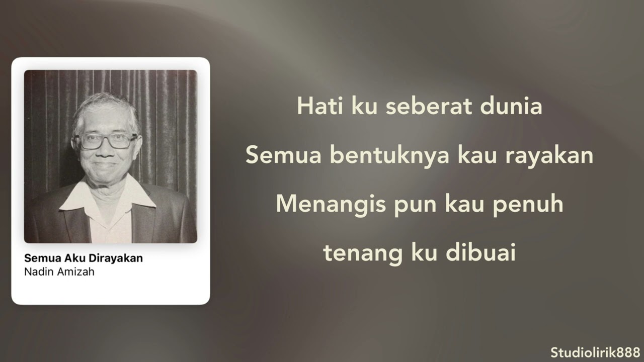 Semua Aku Dirayakan - Nadin Amizah | Lirik Lagu