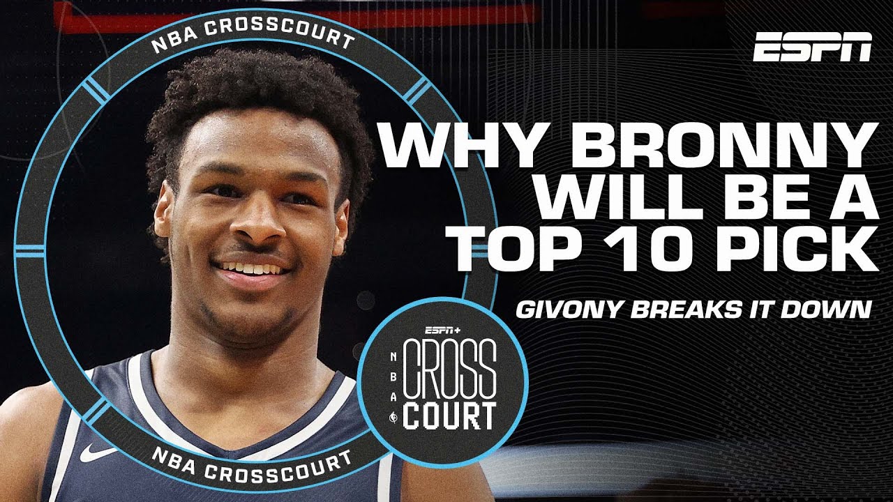 Jonathan Givony breaks down why Bronny James will be a Top 10 pick in the 2024 NBA Draft 🏀