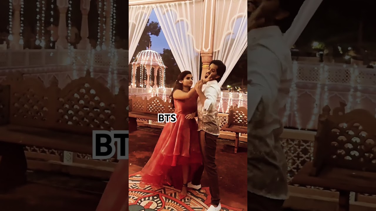 Making video Romantic BTS #lalaheartunikkala #harshavardhan #sivaangi 💕😍