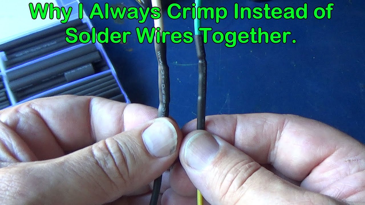 Why I always Crimp Wires when I need to splice them together vs Solder.