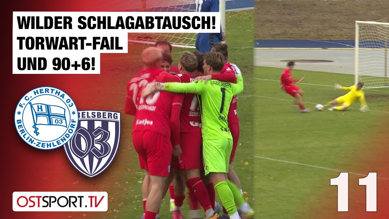 Wilder Schlagabtausch! TORWART-FAIL & 90+6! Zehlendorf - Babelsberg | Regionalliga Nordost