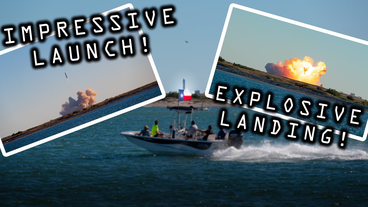 An Up Close Capture of the Space X STARSHIP SN8 LAUNCH and LANDING from South Padre Island!