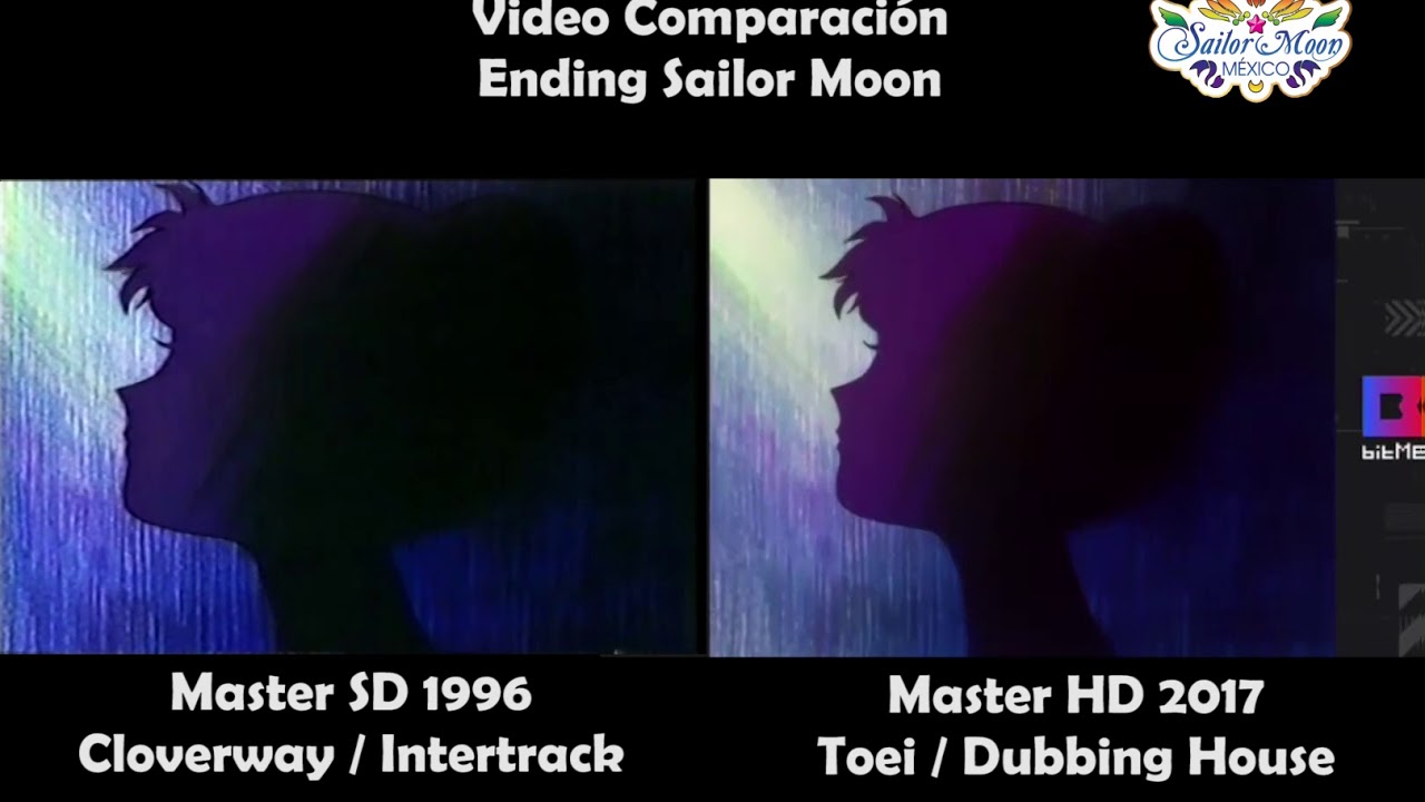 Video Comparación Ending Sailor Moon 1996 - 2017 (Español Latino)