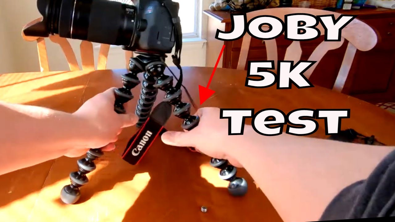 JOBY GorillaPod 5K Flexable Tripod Test Strength Test & Review