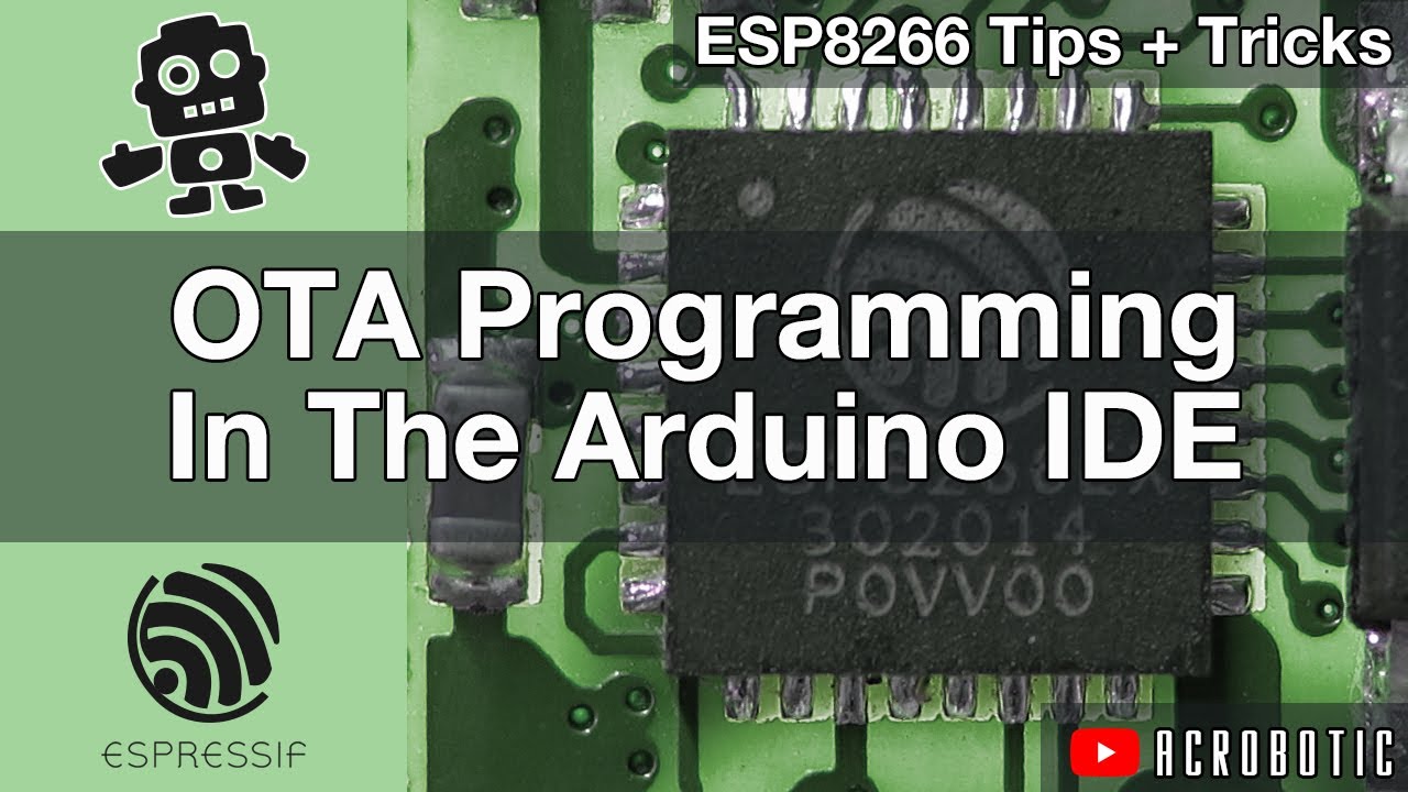 ESP8266 Programming Over The Air (OTA) Using Wi-Fi With Arduino IDE (Mac OSX and Windows)