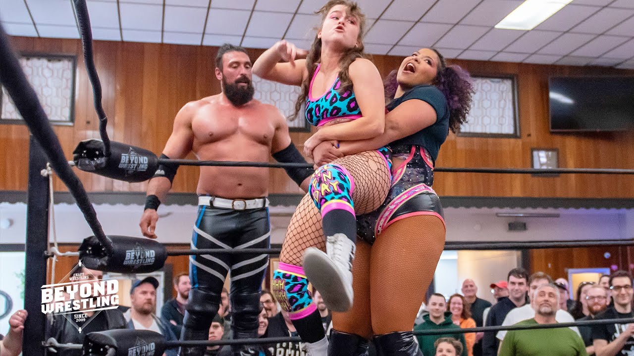[Free Match] Willow Nightingale/Rex Lawless v LMK/Teddy Goodz | Beyond Wrestling (Intergender Mixed)