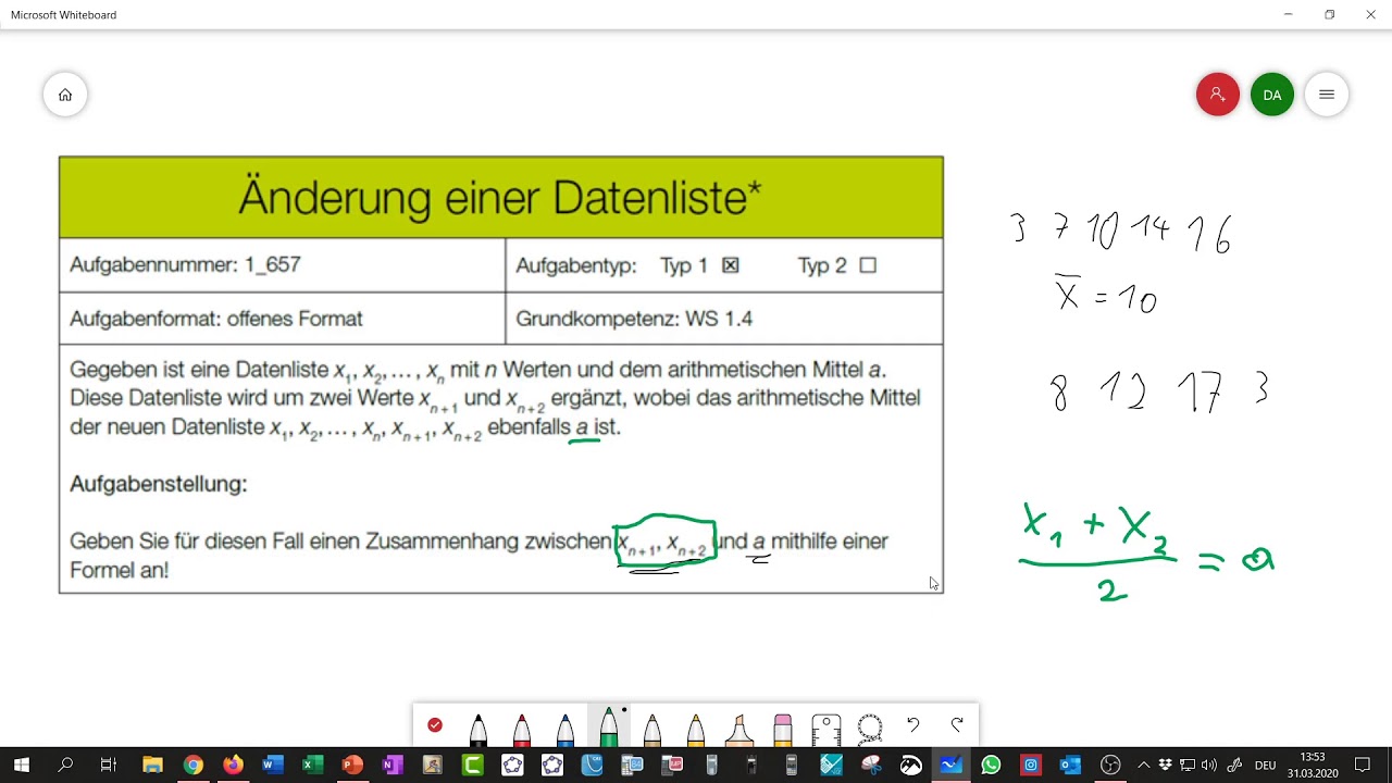 Mathematik Matura Corona Kurs Teil 12 von 15 Statistik & Regression