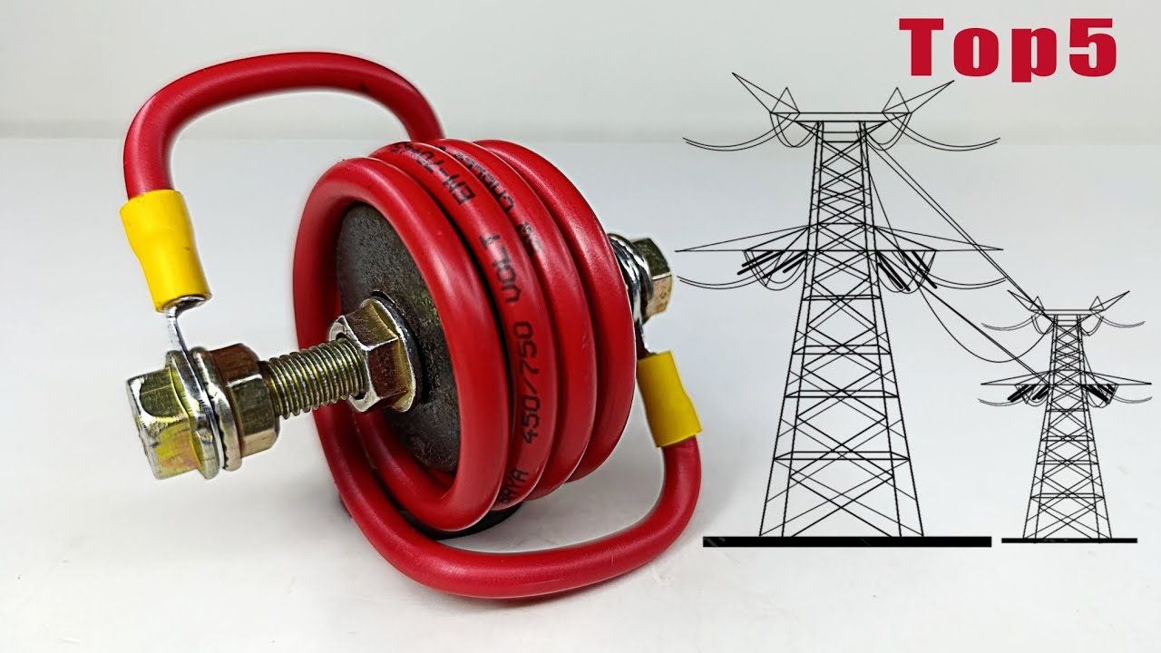Top 5 Powerful Free Energy Generator 240v at Home Using Coper wire and Magnet