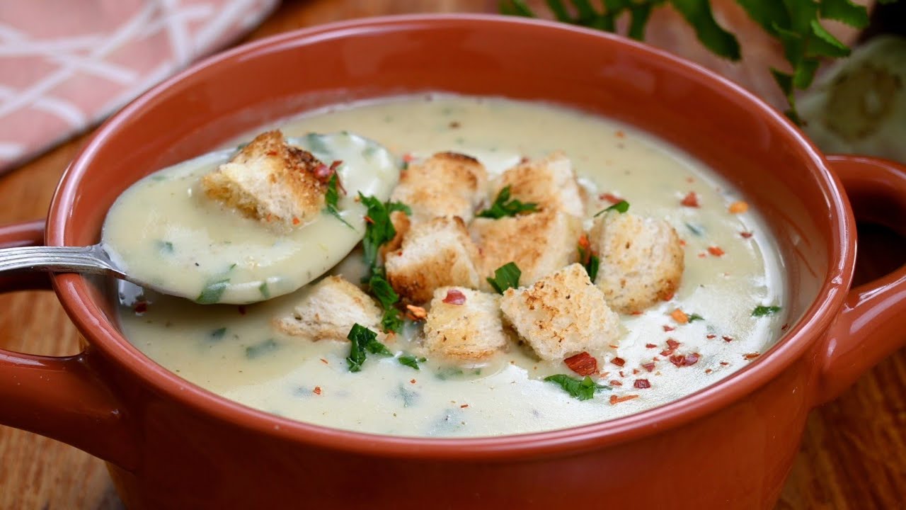 Легкий итальянский чесночный суп, вкусный и полезный!