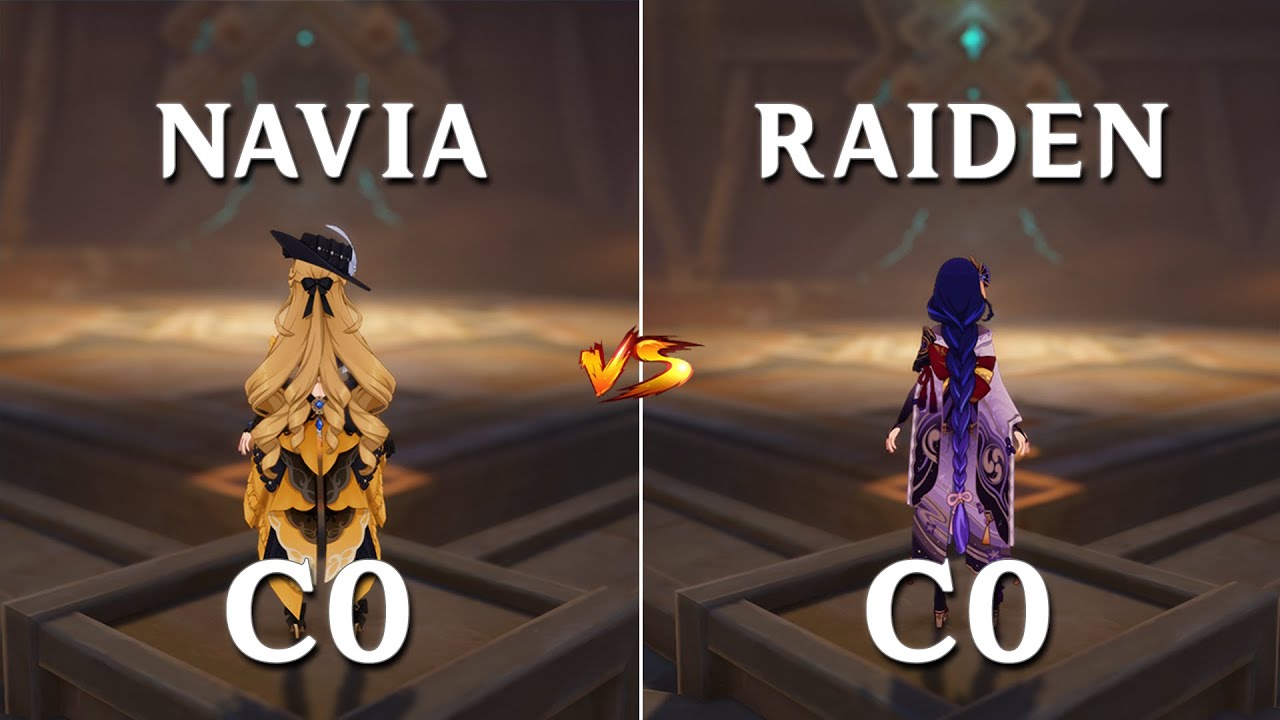 Navia vs Raiden!! Who is the Best DPS ?? Gameplay Comparison !!