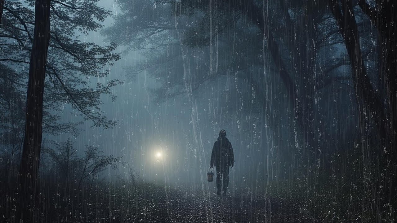 Lantern Forest Path Rain | Live Night Walk Ambience for Sleep & Calm