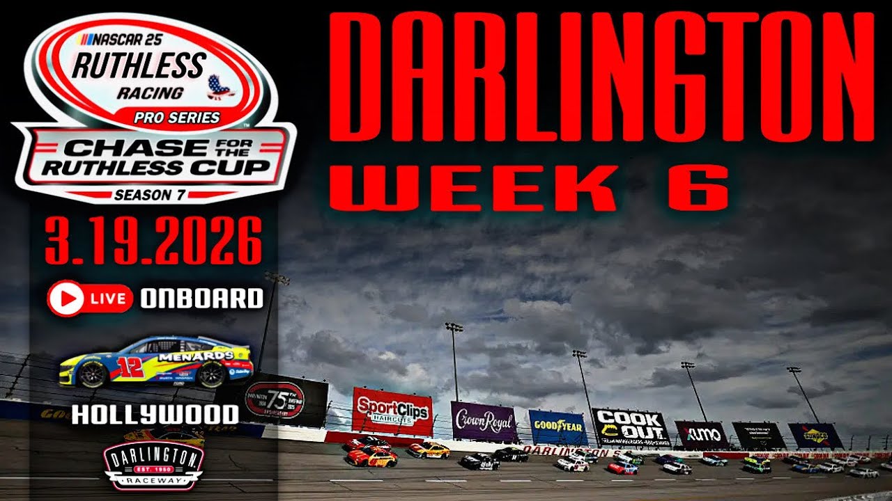 Ruthless Racing's NASCAR 25 Pro Series - Season 7 - Darlington