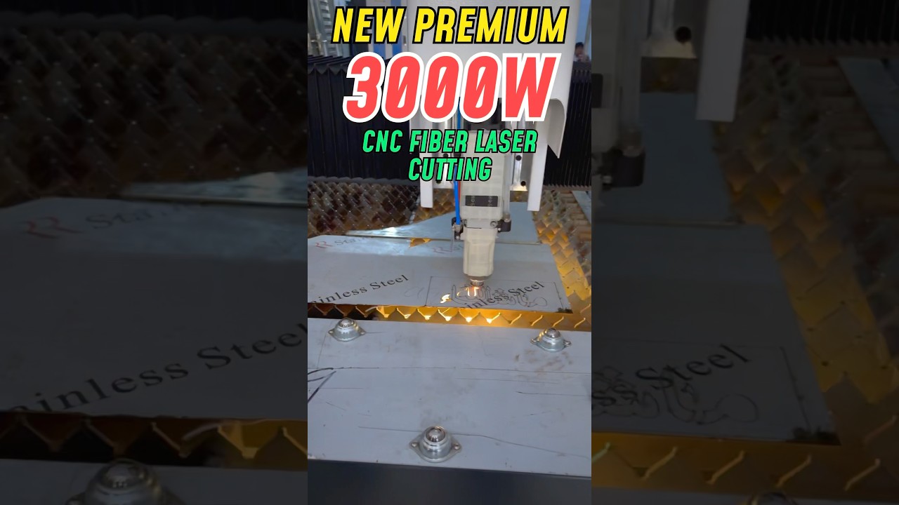 New PREMIUM 3000  FIBER LASER CUTTING INSTALLED #premium  #laser #cnc #best  #quality  #cutting #ms
