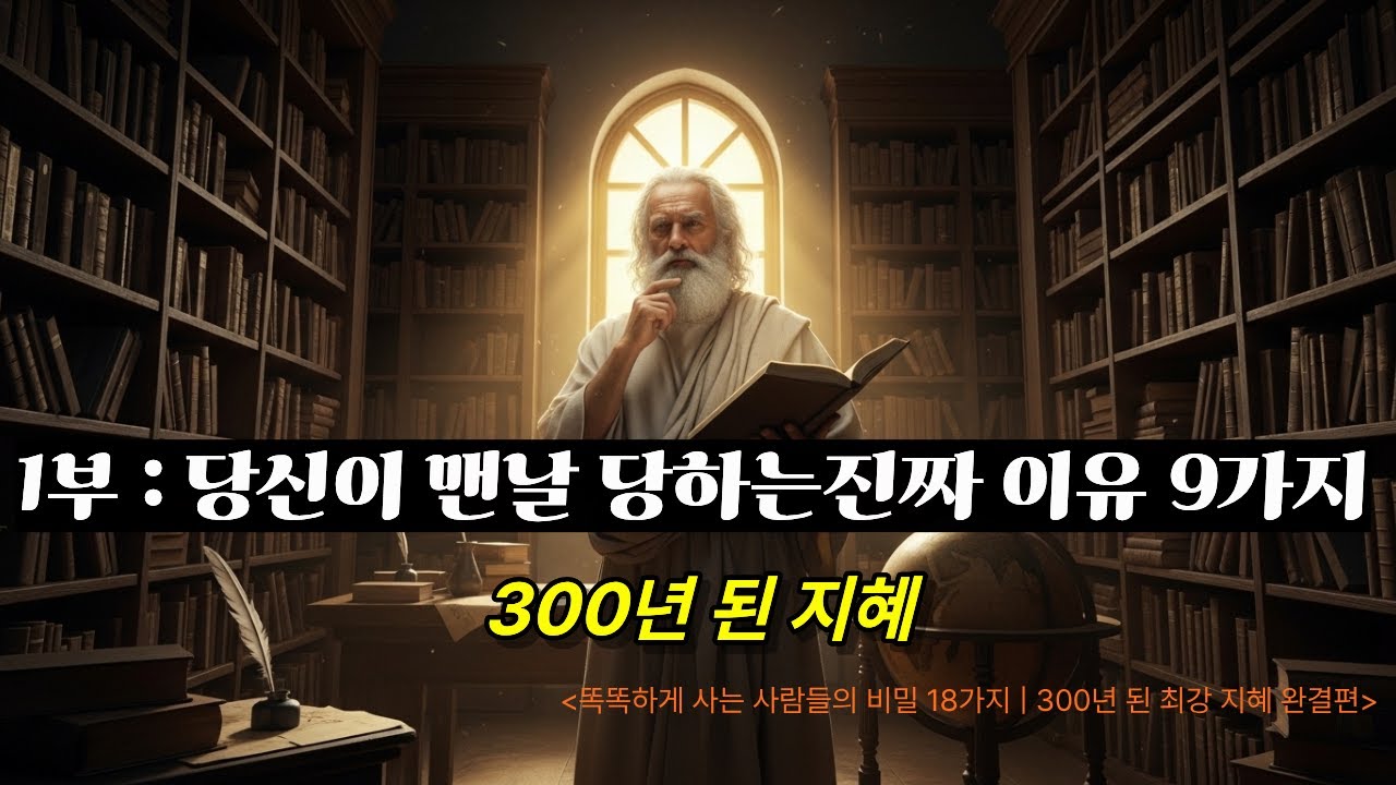 1부: 당신이 맨날 당하는진짜 이유 9가지ㅣ300년 된 지혜 (똑똑하게 사는 사람들의 비밀 18가지 | 300년 된 최강 지혜 완결편)