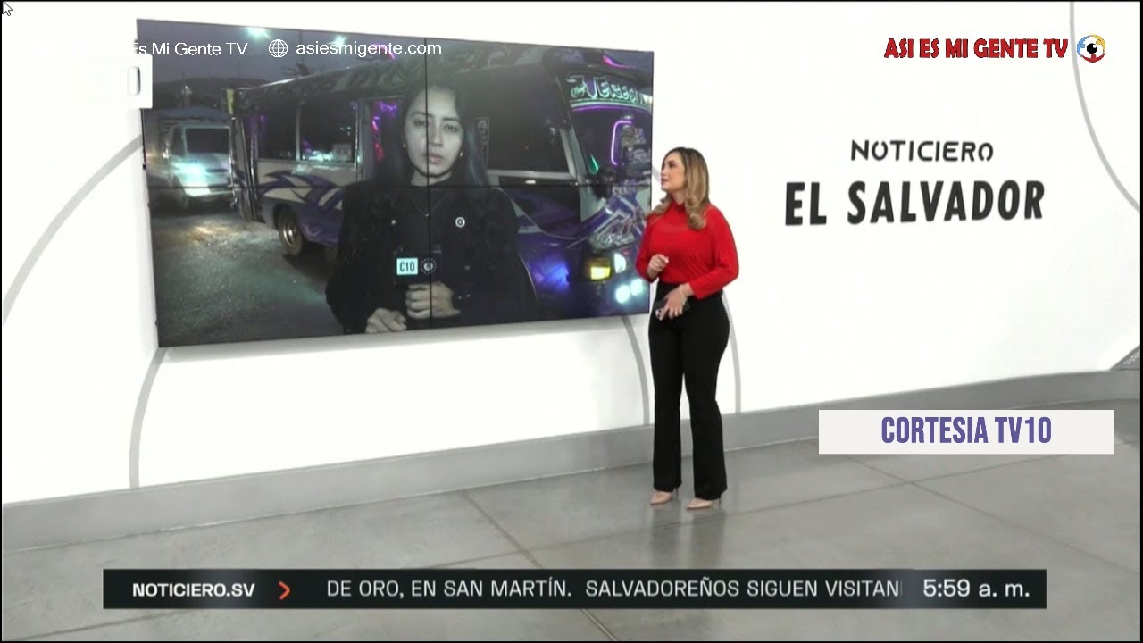 TRASMISIÓN DE LA EDICIÓN DE LA MAÑANA NOTICIERO EL SALVADOR, DESDE EL DEPTO. DE LA LIBERTAD