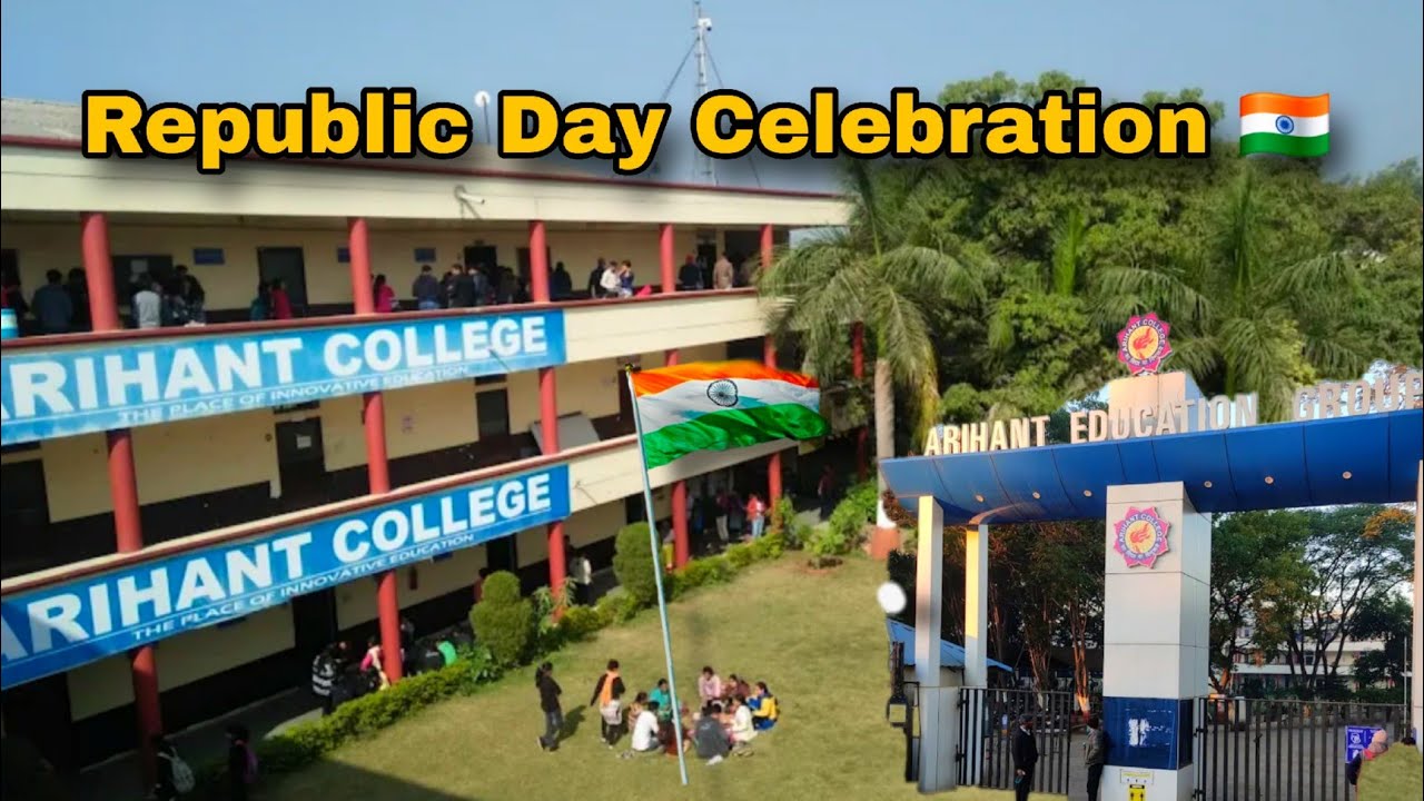 Arihant College Mei 26th January Republic Day Celebration Kiya 🇮🇳 | Dance & Rally Vlog 🔥