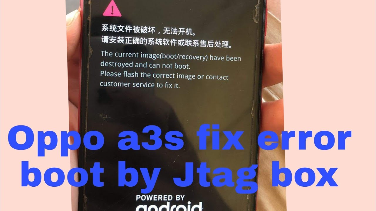 Easy Jtag fix oppo a3s fix error boot(CPH1803) ✅✅