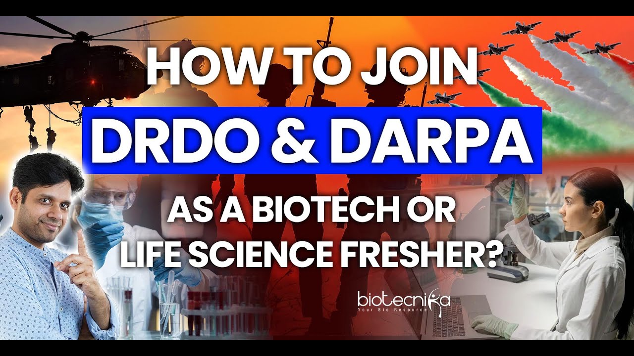 How To Join DRDO & DARPA as a Biotech or Life Science Fresher? #govtjobs #freshers