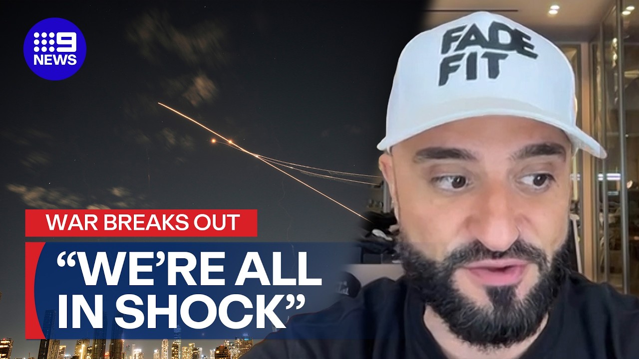 What is it like for residents in Dubai as Iran launches retaliatory strikes? | 9 News Australia