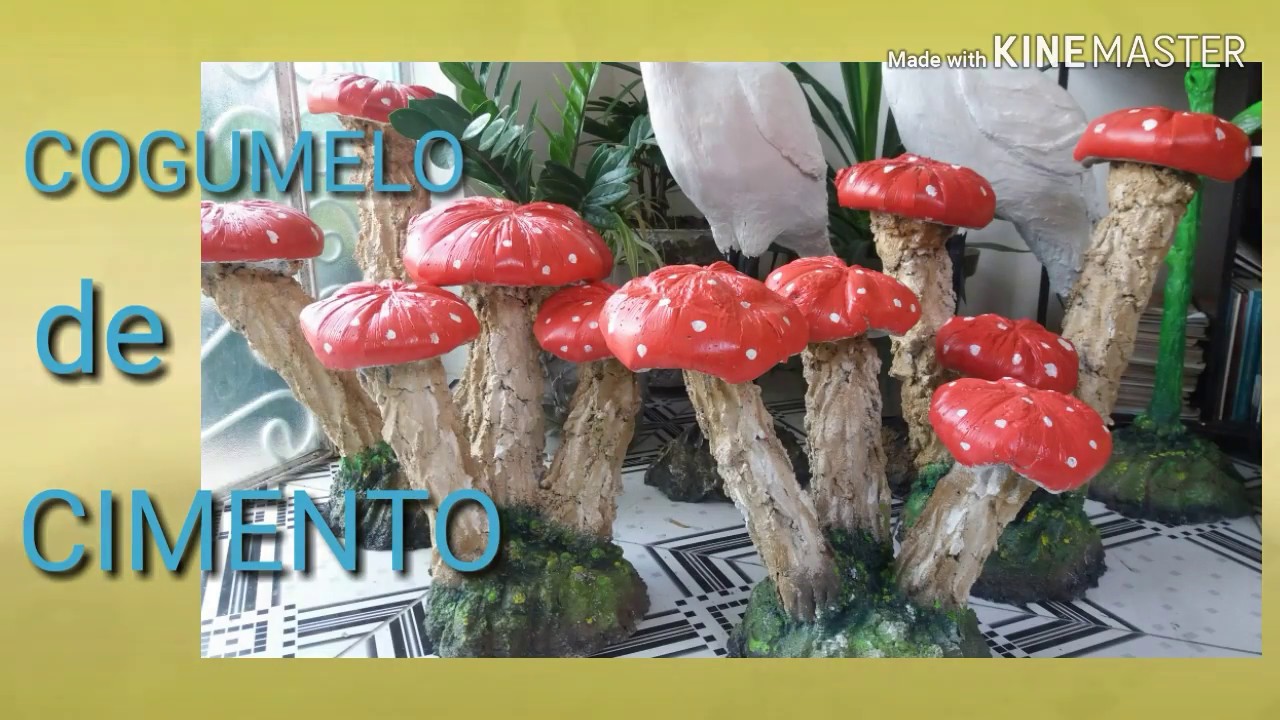 COGUMELO DE CIMENTO PARA JARDIM  / ENFEITES PARA JARDIM