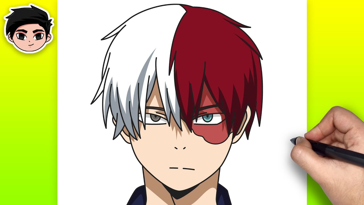 How to Draw SHOTO TODOROKI from My Hero Academia | Easy Step-by-Step