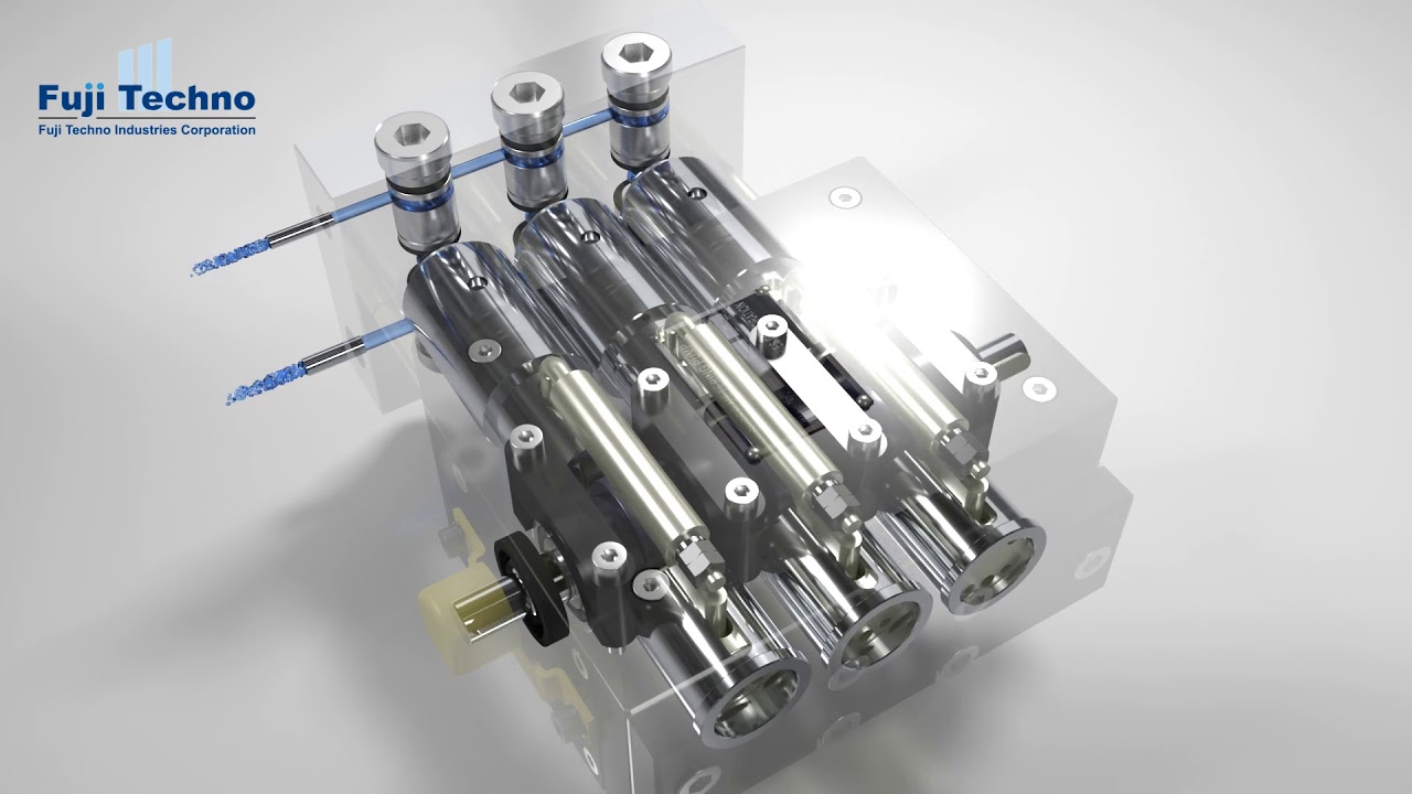 Fuji-Techno's super metering pump animation