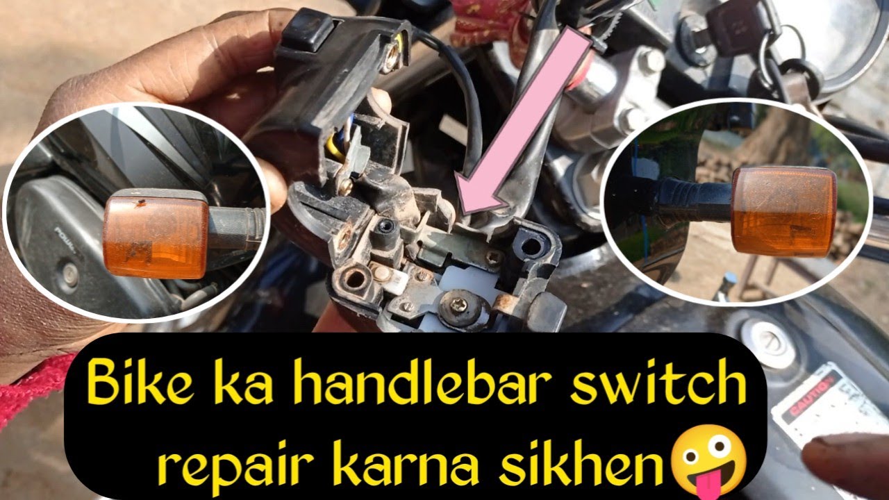 indicator Na Jale to Kaise theek Karen🔥 !! Splendor Plus bike!! handlebar switch problem😢