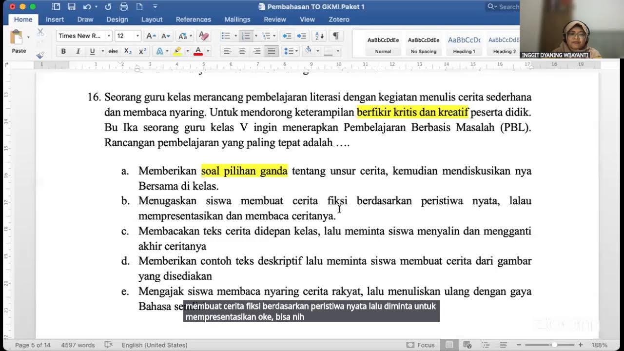 Bedah Soal Tryout GKMI Batch 4 Tahun 2025 Part 1