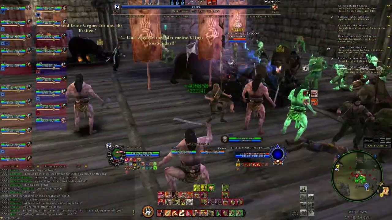 Lotro PvMP Evernight  Server - Kinkle raid - Lag fest