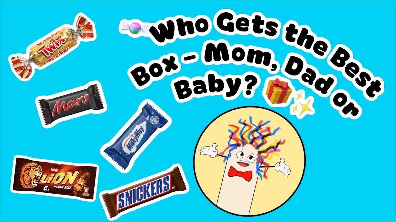 Candy Sorting Challenge! 🍬 Who Gets the Best Box &ndash; Mom, Dad or Baby? 🎁✨video