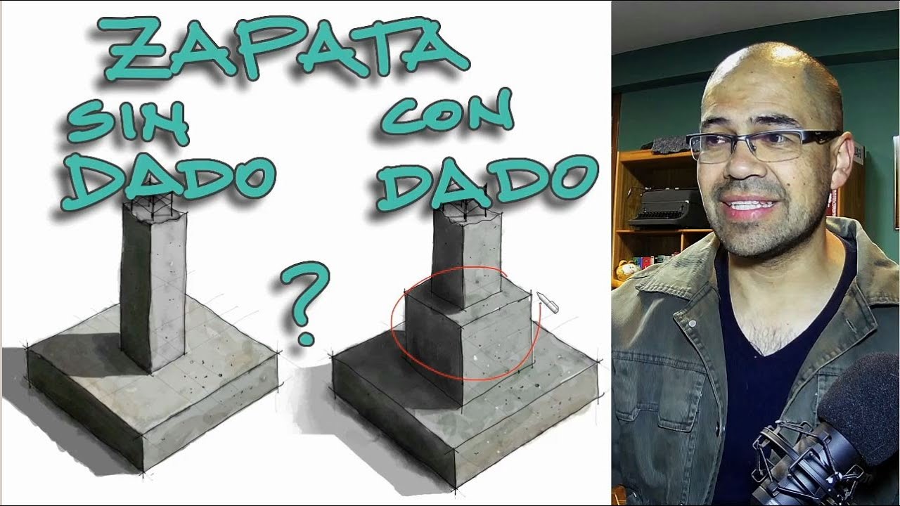 ¿Es necesario el dado en la construcción de zapatas?