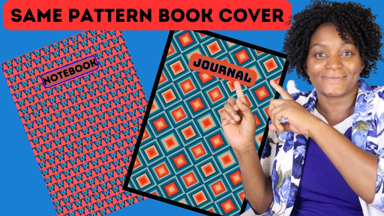 How to Design Book Cover in Canva with same Pattern