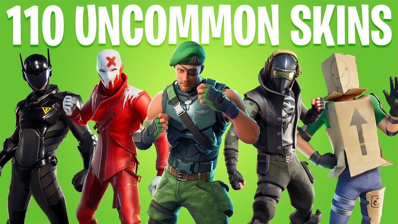 FORTNITE ALL UNCOMMON SKINS (All 12 Season Skins)