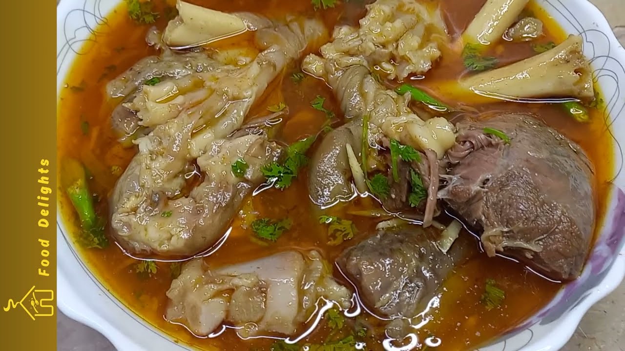 Mutton Paya with Beef LaL Boti Recipe by Food Delights