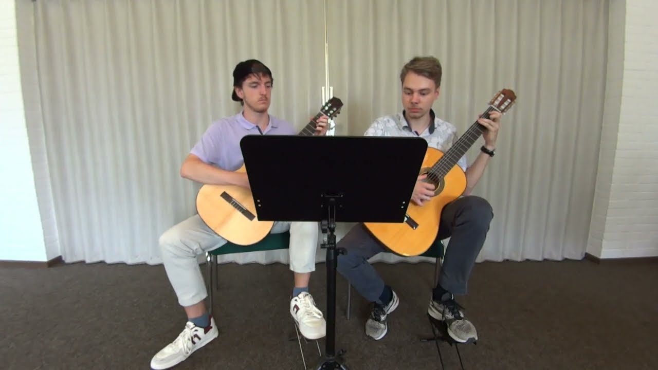 Aus dem Gitarrenunterricht: Samba für zwei Gitarren - Teuchert Band 2 - Gitarre Duo Jendrik & Lukas