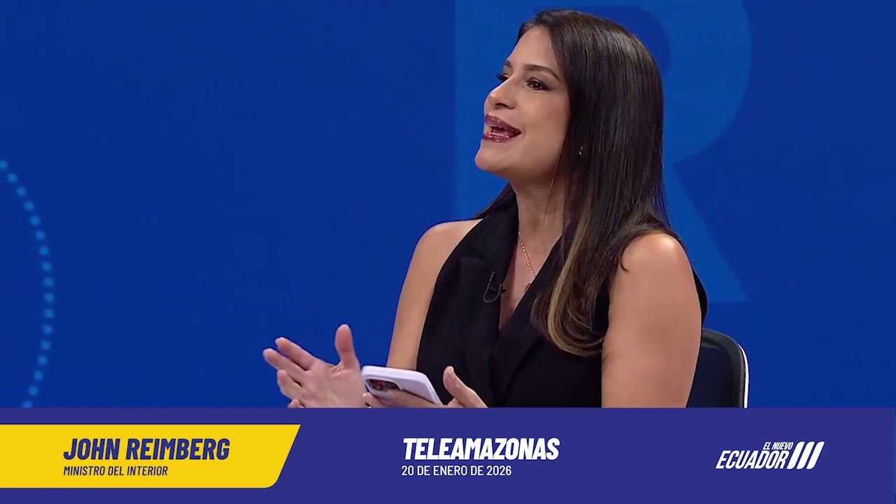 Entrevista Ministro del Interior John Reimberg en Teleamazonas