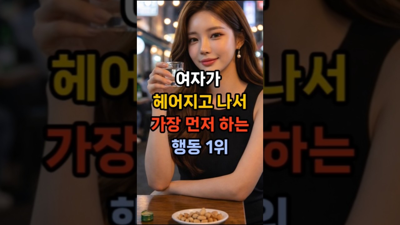 여자가 헤어지고 나서 가장 먼저 하는 행동 1위 #여자심리 #이별심리