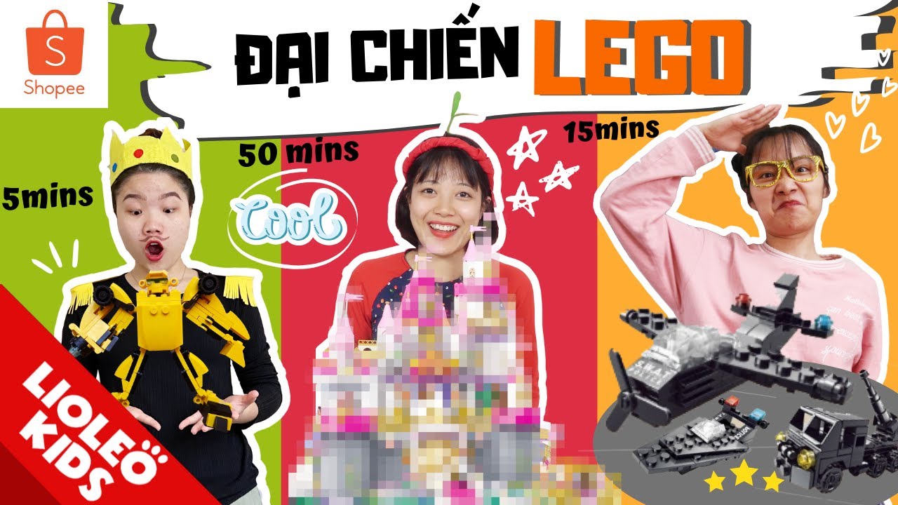 Đại chiến LEGO 5 phút vs 15 phút vs 50 phút - GIẢI CỨU Hoàng tử khỏi 