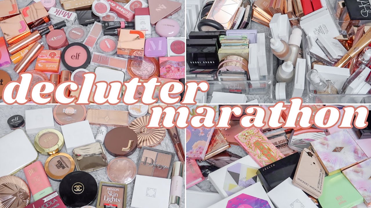 MASSIVE makeup collection declutter *marathon* - part 2 ✨