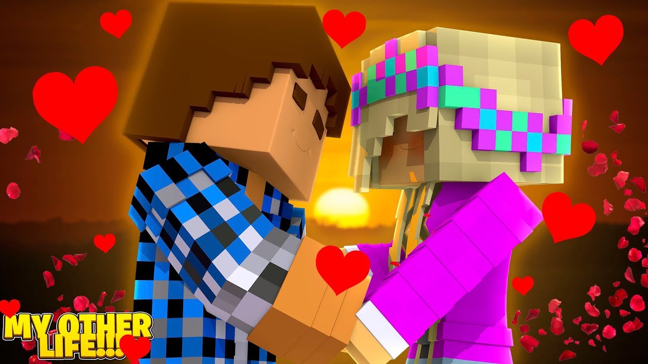 Minecraft MY OTHER LIFE - LEAH HAS A CRUSH ON HER BOSS DONNY!!!