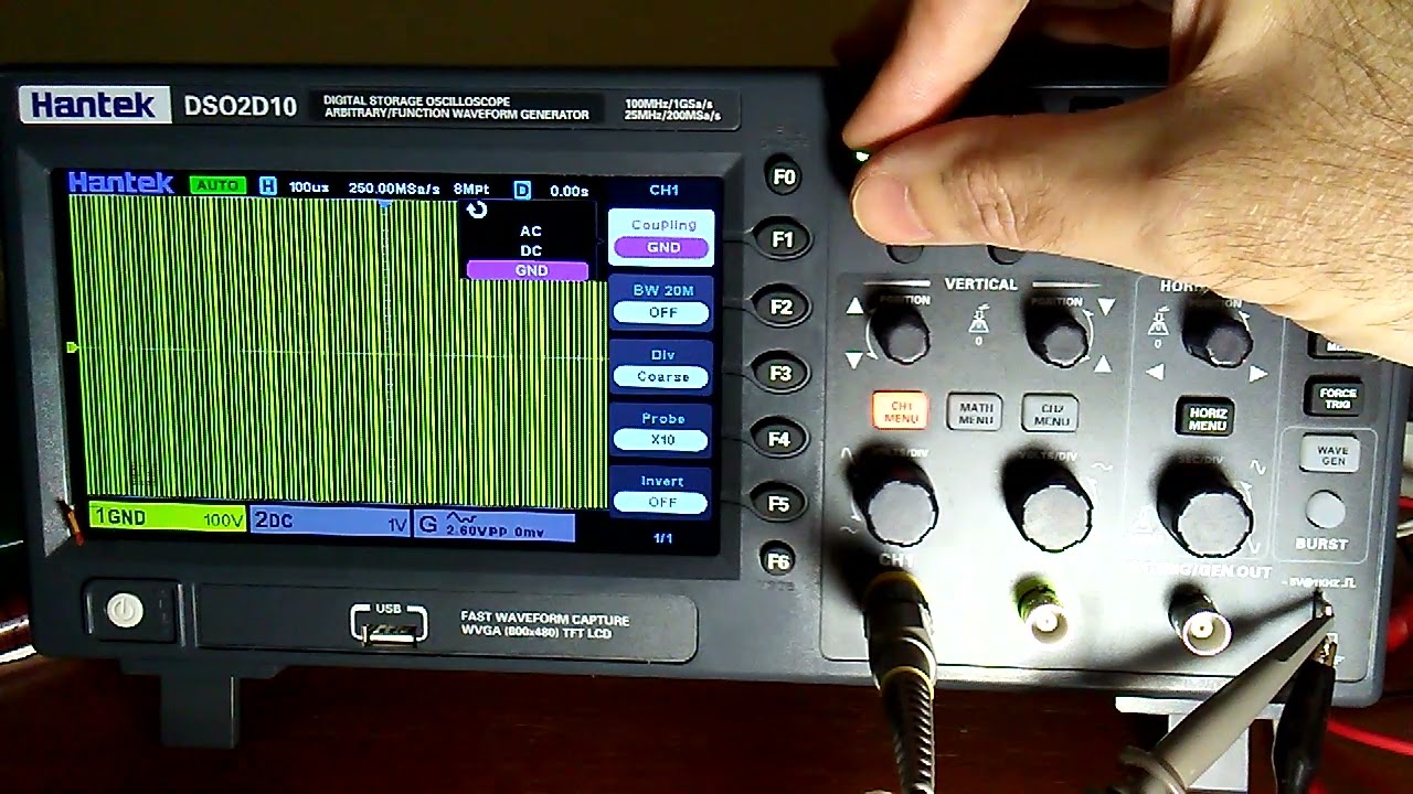 Deep Memory Spikes Hantek DSO2D10