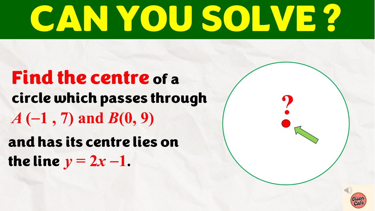 Can You Find the Centre? Most Students Miss This Step.