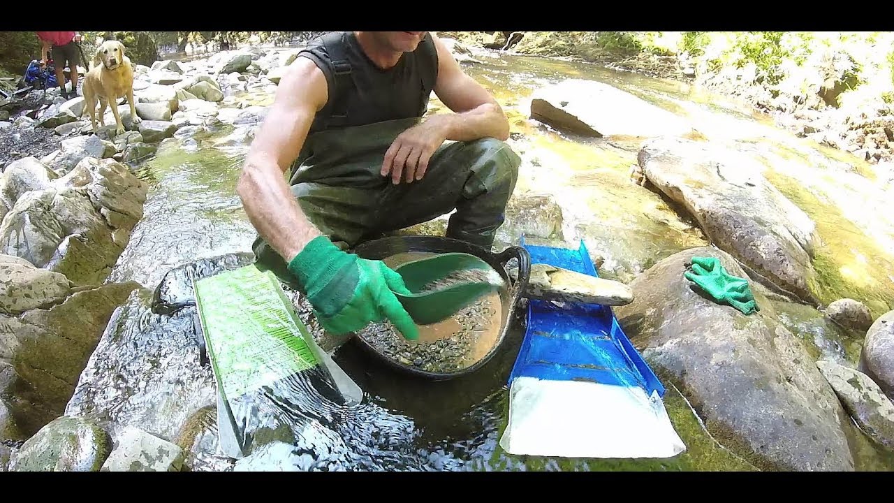 The gold is in the dirt. Gold panning in the UK (2018) - episode 22