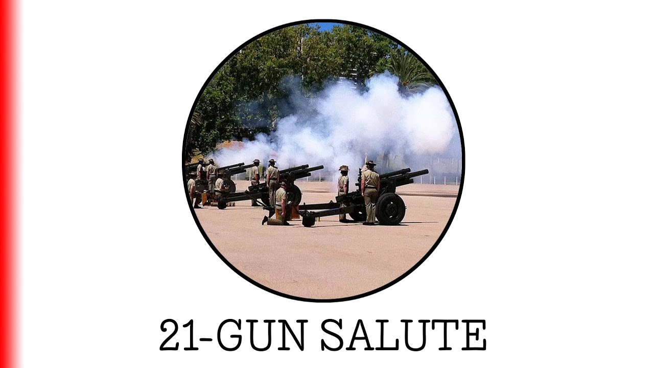 21-GUN SALUTE.