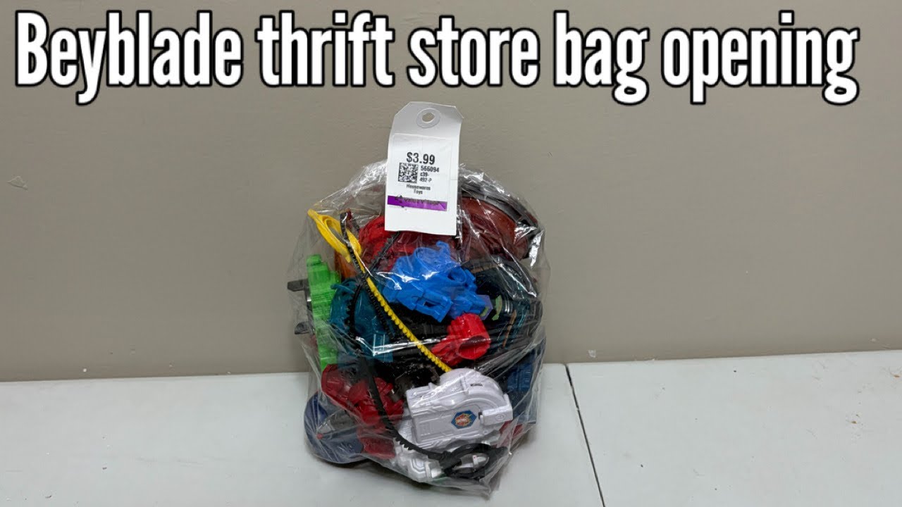 Let’s open a $4 Beyblade thrift store bag