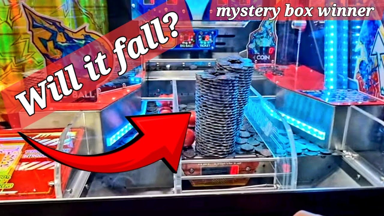 Crazy TORNADO Tower Game! jackpot tower after jackpot tower! 2p pushers arcade claw machines