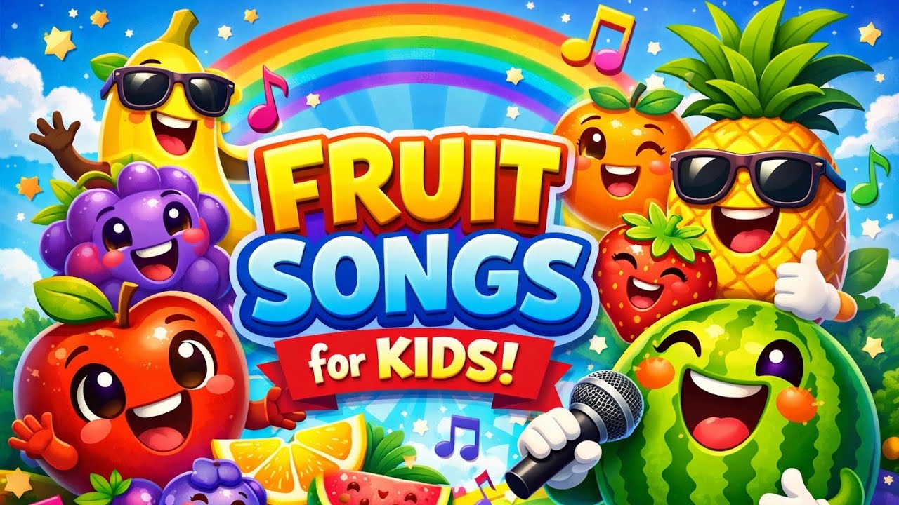 🍎 Fruits Song for Kids | Learn Fruits Names with Fun Rhymes | Kids Learning | 