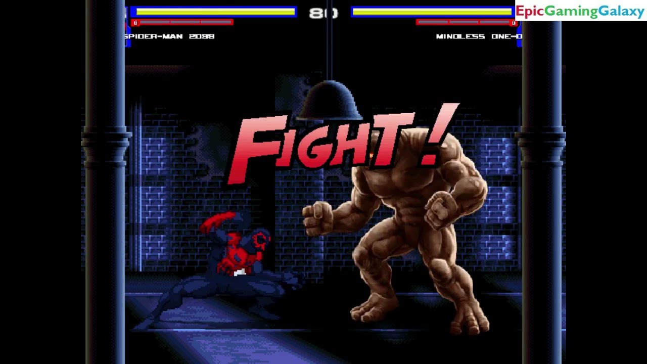 Mindless One VS Spider-Man 2099 The Superhero In A Marvel VS DC MUGEN Edition Match / Battle / Fight